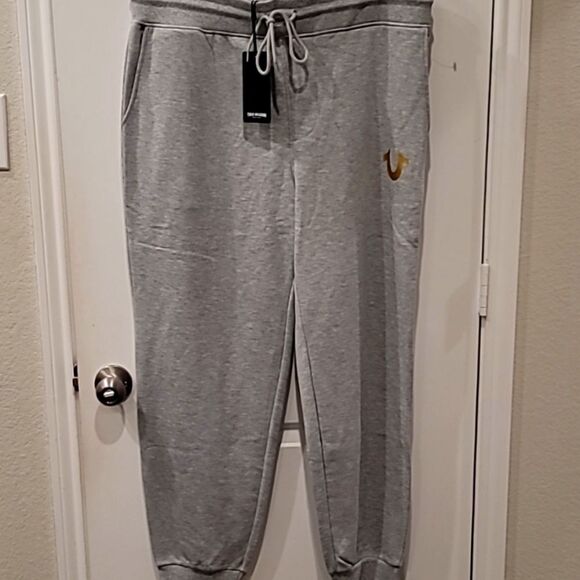 True Religion Buddha 3 Star Jogger- Heather Grey - Picture 5 of 9